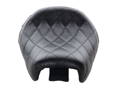 Bare Bones Solo Seat with Diamond Stitch. Fits Sportster Forty-Eight & Seventy-Two 2010-2021.
