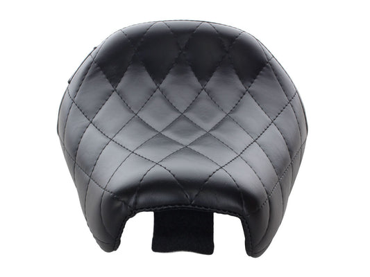 Bare Bones Solo Seat with Diamond Stitch. Fits Sportster Forty-Eight & Seventy-Two 2010-2021.