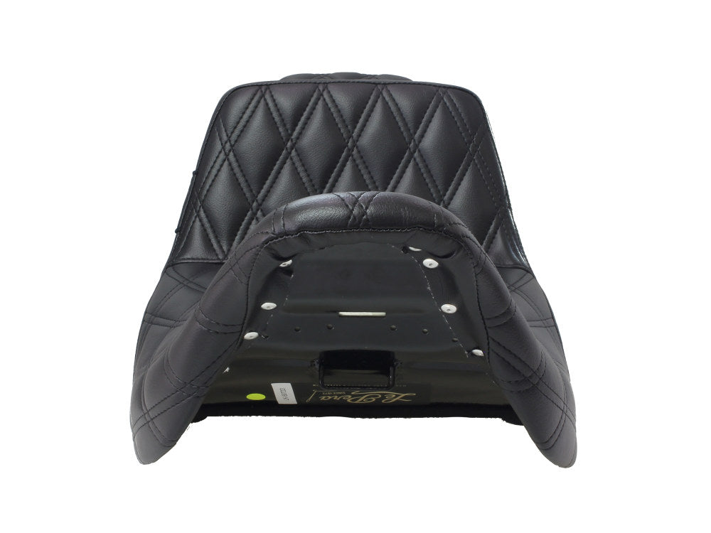 TailWhip Dual Seat with Black Double Diamond Stitch. Fits Most Touring 2008-2024
