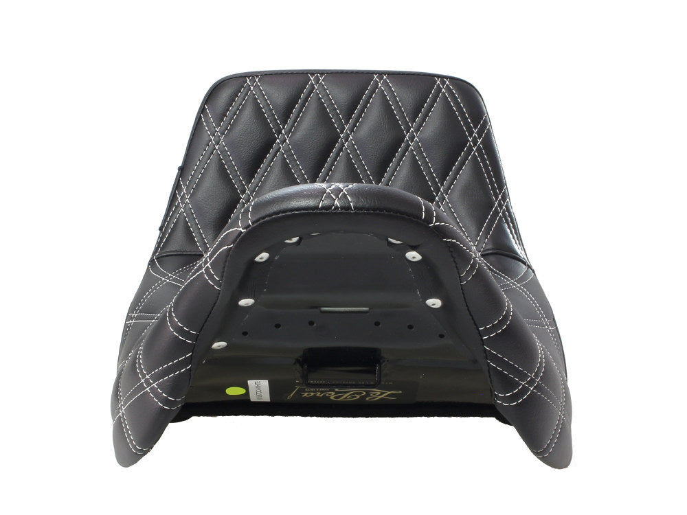 TailWhip Dual Seat with White Double Diamond Stitch. Fits Most Touring 2008-2024