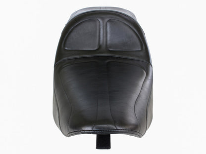 Maverick Daddy Long Legs Dual Seat - Extended Reach. Fits Softail 2006-2017 with OEM 200 Rear Tyre.