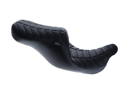Maverick Indy Dual Seat Up Front Reduced Reach - Double Track Pleat. Fits Most Touring 2008-2024