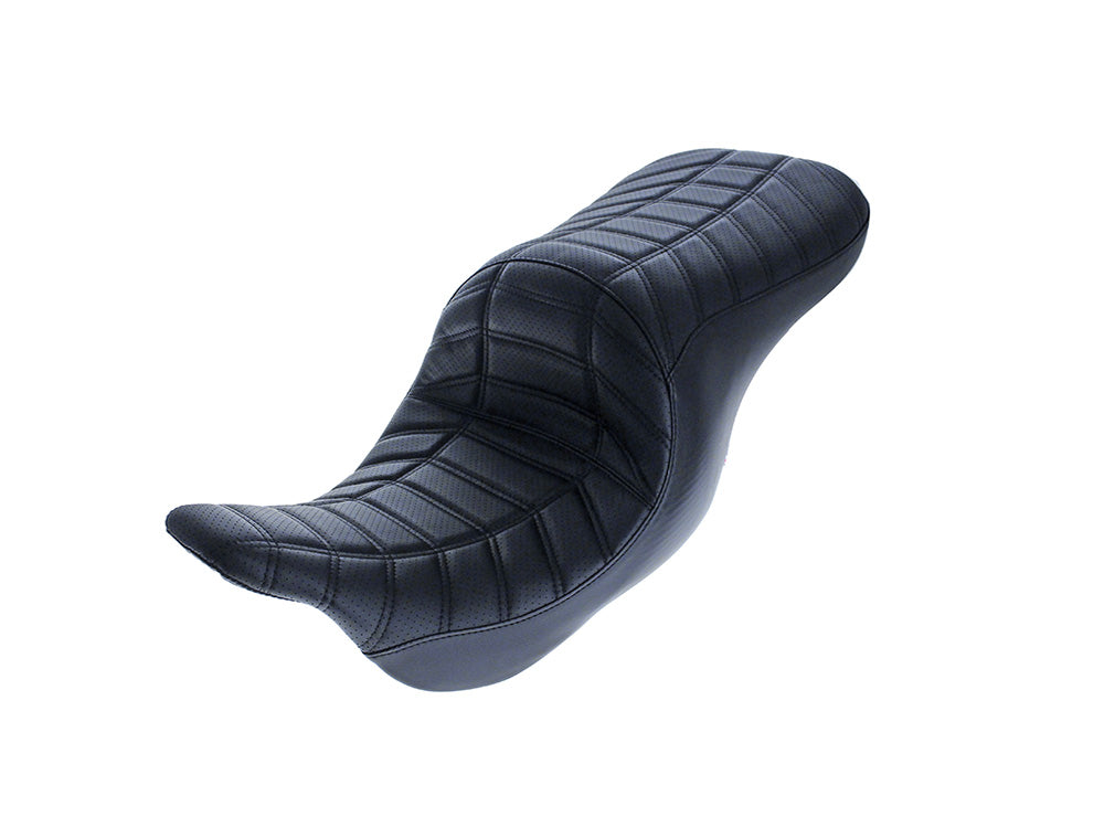 Maverick Indy Dual Seat Up Front Reduced Reach - Double Track Pleat. Fits Most Touring 2008-2024