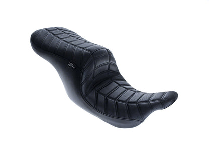 Maverick Indy Dual Seat Up Front Reduced Reach - Double Track Pleat. Fits Most Touring 2008-2024