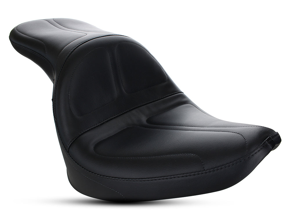 Maverick Dual Seat. Fits Softail 2000-2017 with 130 or 150 OEM Rear Tyre.