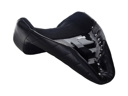 Bare Bones Solo Seat with Black Diamond Stitch. Fits Sport Glide & Low Rider 2018up & Low Rider S 2020up.