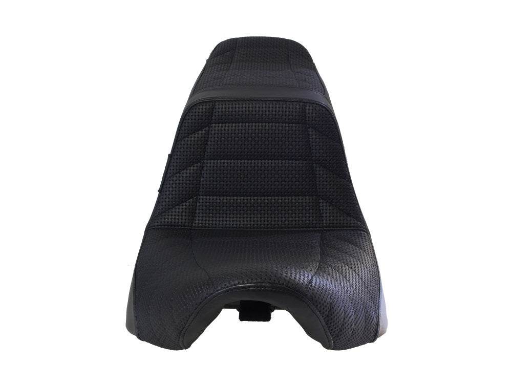 TailWhip Dual Seat with Track Pleated Seating. Fits Sport Glide & Low Rider 2018up & Low Rider S 2020up.