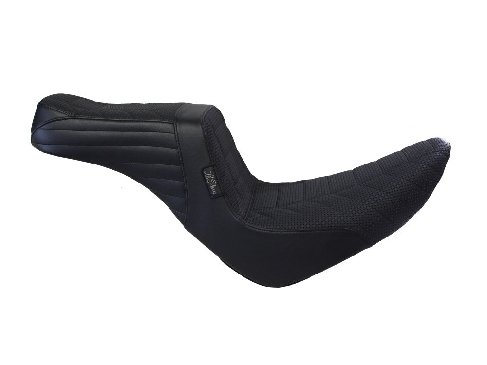 TailWhip Dual Seat with Track Pleated Seating. Fits Sport Glide & Low Rider 2018up & Low Rider S 2020up.