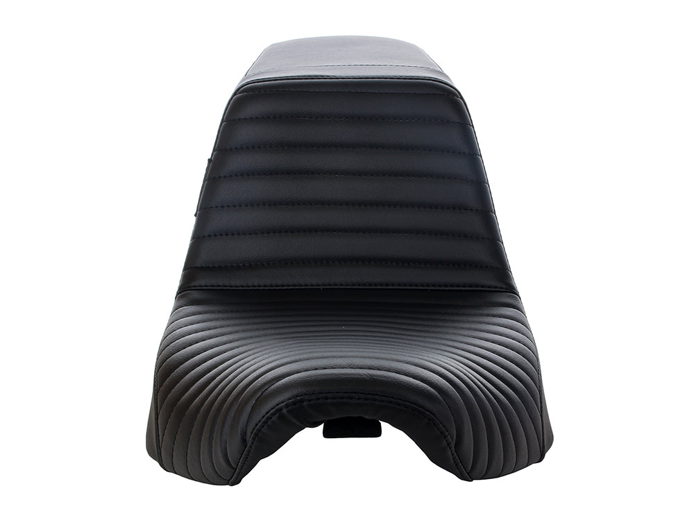 KickFlip Dual Seat with Pleated Stitch. Fits Sport Glide & Low Rider 2018up & Low Rider S 2020up.