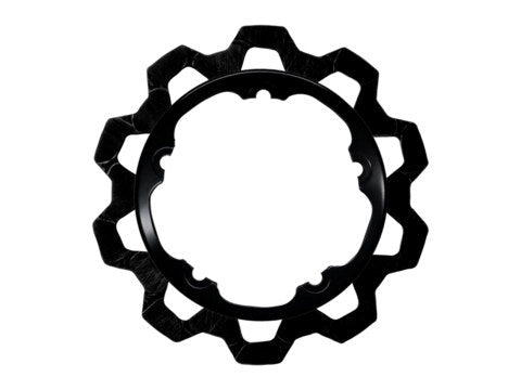 11.8in. Front Bow-Tie Disc Rotor - Black Band & Black Carrier. Fits V-Rod & Dyna 2006-2017 Models with OEM Cast Wheel.