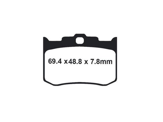 Z-Plus Brake Pads. Fits Performance Machine 125X4R & 137X4B Calipers & Softail 2006up with Performance Machine Integrated Caliper & Hawg Halters 4 Piston Calipers
