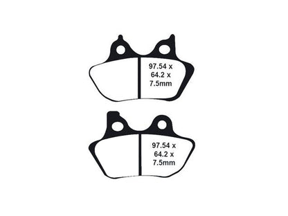 Z-Plus Brake Pads. Fits Front & Rear on Sportster 2000-2003, Big Twin 2000-2007 & V-Rod 2002-2005.