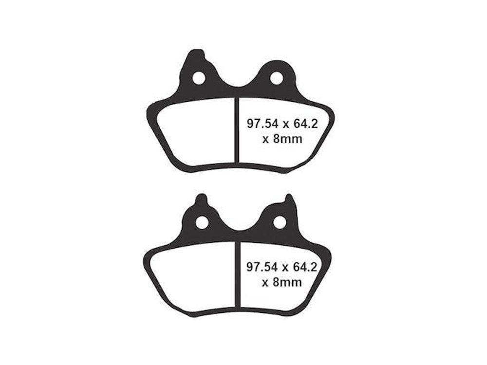 Z-Plus Brake Pads. Fits Rear on Softail 2006-2007 with 200 OEM Rear Tyre.