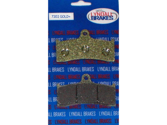 Gold-Plus Brake Pads. Fits Performance Machine 112 x 6B Calipers & Hawg Halters 6 Piston Calipers