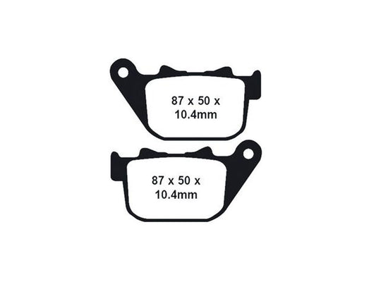 Z-Plus Brake Pads. Fits Rear on Sportster 2004-2013.