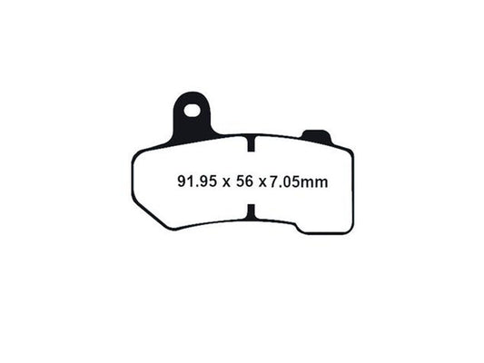 Gold-Plus Brake Pads. Fits Front or Rear on Touring 2008up & V-Rod 2006-2017.