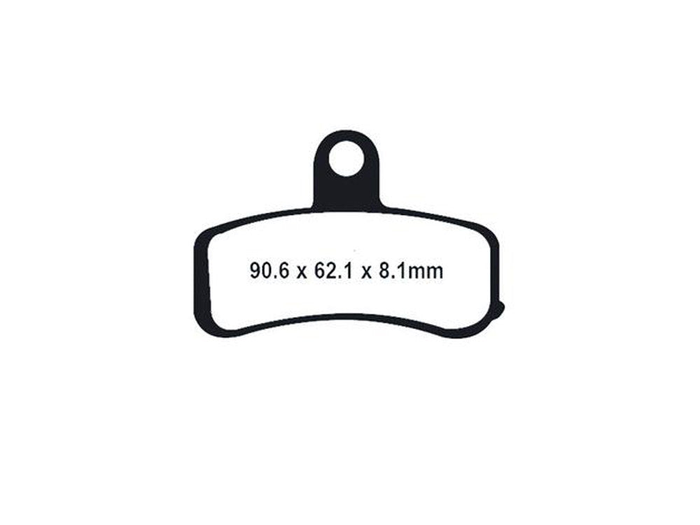 Z-Plus Brake Pads. Fits Front on Dyna 2008-2017 & Softail 2008-2014.