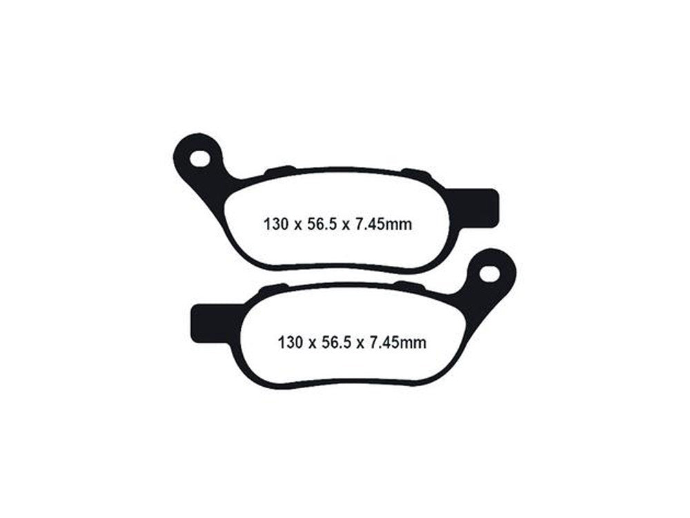 Z-Plus Brake Pads. Fits Rear on Dyna & Softail 2008-2017.