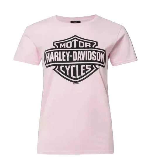 Adelaide Harley-Davidson Womens Pink Bar & Shield Tee