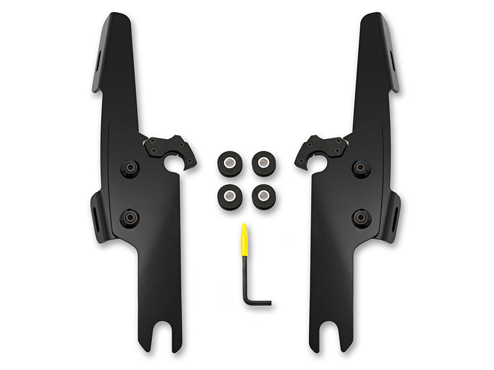 Black Batwing Fairing Trigger-Lock Mounting Hardware. Fits Freewheeler Trike 2015up.