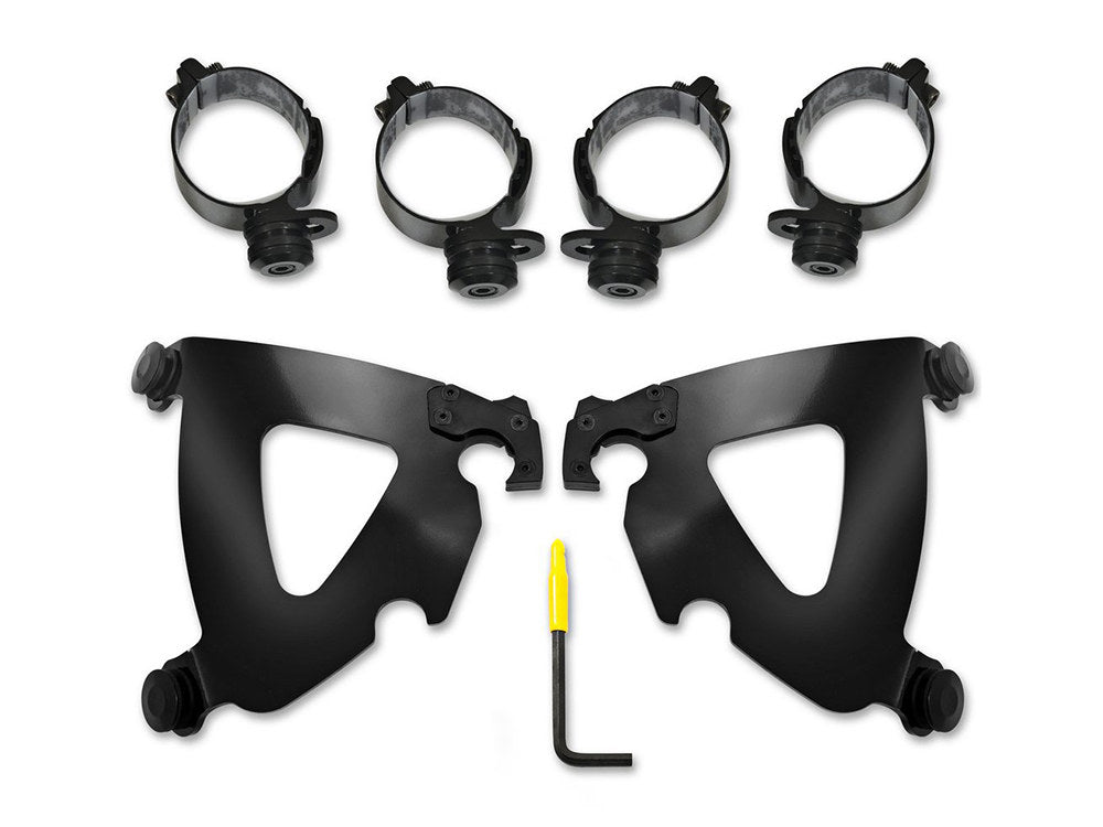 Black Road Warrior Trigger-Lock Mounting Hardware. Fits Sport Glide 2018-2024 & Low Rider 'S' 2020-2024.
