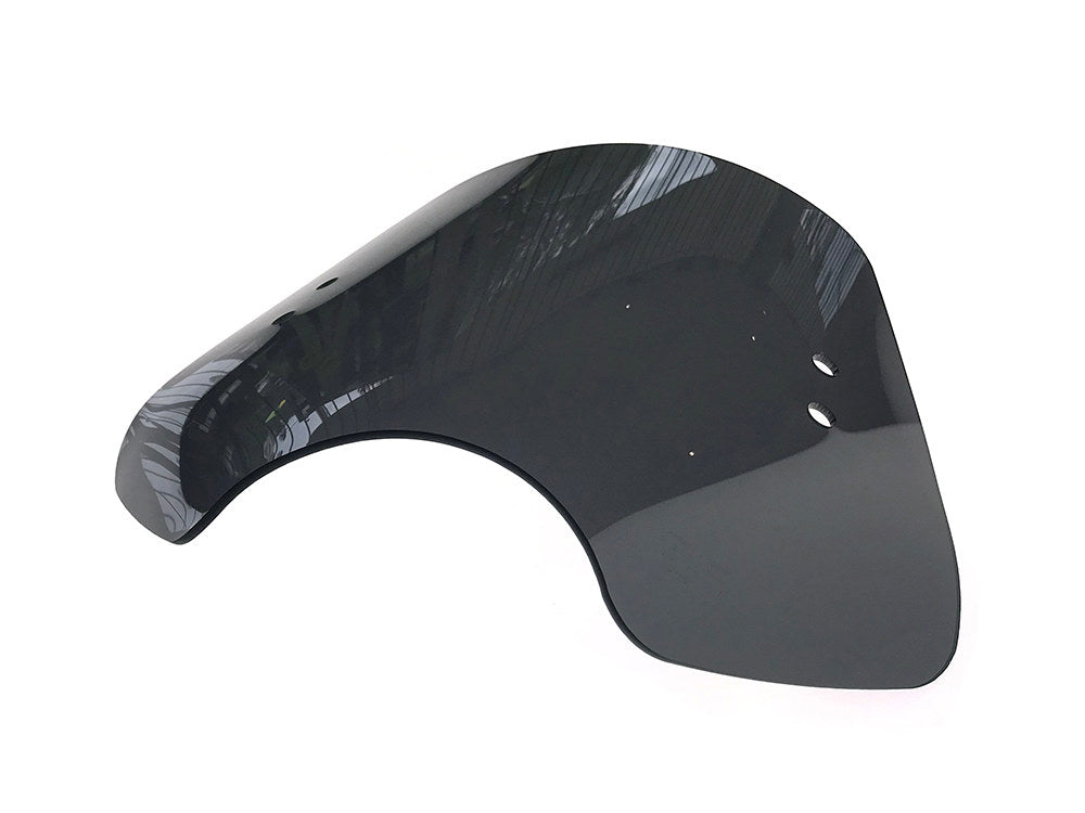 The Shooter Black Smoke Handlebar Mount Windshield. 14in. High x 19in. Wide.