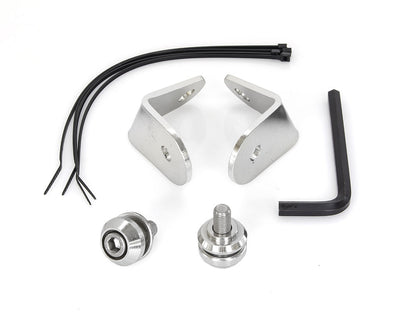 Front Turn Signal Relocation Brackets. Fits FL Softail 1986-2017 With Out Spotlight Bar, with Batwing Fairing.