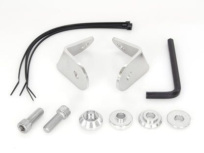 Front Turn Signal Relocation Brackets. Fits FL Softail 1986-2017 With Out Spotlight Bar, with Batwing Fairing.