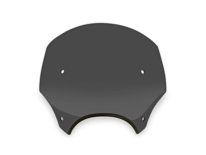 El Paso Windshield. Dark Black Smoke. 13in. High. Fits models with 7in. Headlights.