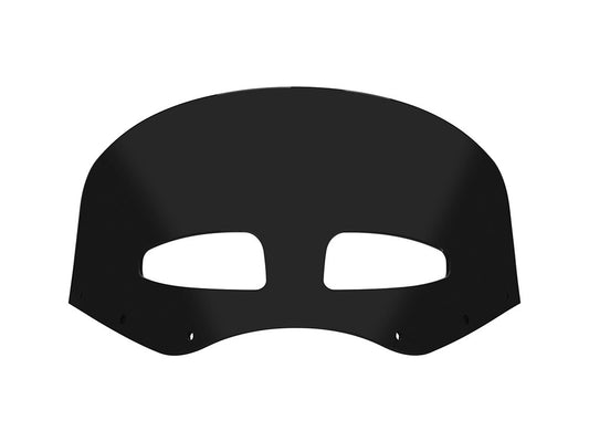 Vented Road Warrior Windshield - 9in. Dark Black Smoke