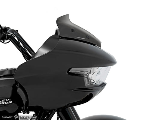 2in. Spoiler Windshield - Dark Smoke. Fits CVO Road Glide 2023up & Road Glide 2024up