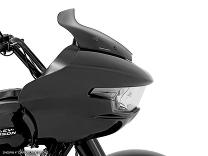 4in. Spoiler Windshield - Dark Smoke. Fits CVO Road Glide 2023up & Road Glide 2024up