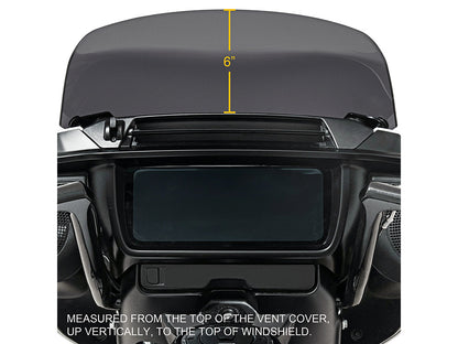 2in. Spoiler Windshield - Dark Smoke. Fits CVO Street Glide 2023up & Street Glide 2024up