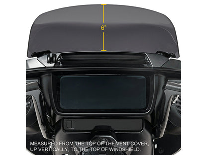 4in. Spoiler Windshield - Dark Smoke. Fits CVO Street Glide 2023up & Street Glide 2024up