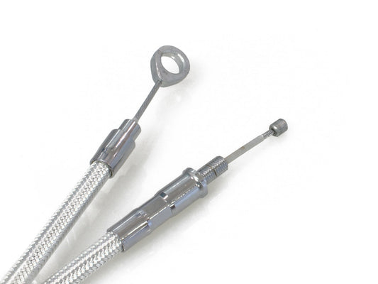 66in. Clutch Cable - Sterling Chromite. Fits 5Spd Big Twin 1987-2006