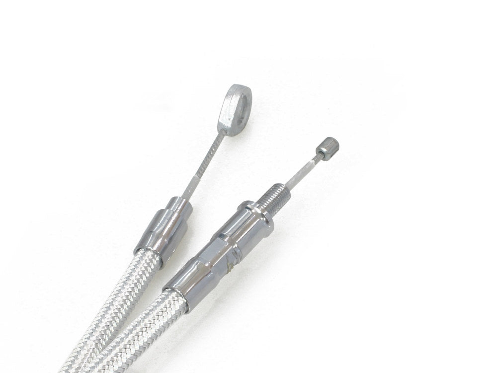 75in. Clutch Cable - Sterling Chromite. Fits 5Spd Big Twin 1987-2006