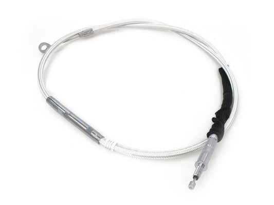 57in. Clutch Cable - Sterling Chromite. Fits Softail 2007-2024 & Dyna 2006-2017.