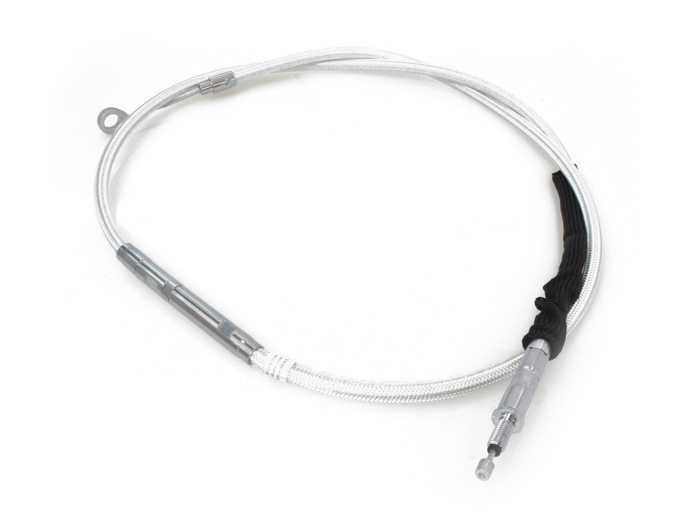 67in. Clutch Cable - Sterling Chromite. Fits Softail 2007-2024 & Dyna 2006-2017.