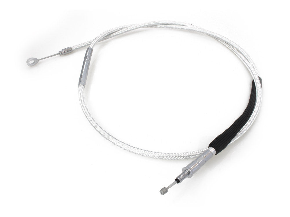71in. Clutch Cable - Sterling Chromite. Fits Softail 2007-2024 & Dyna 2006-2017.