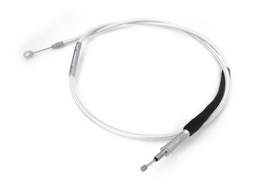 81in. Clutch Cable - Sterling Chromite. Fits Softail 2007-2024 & Dyna 2006-2017.