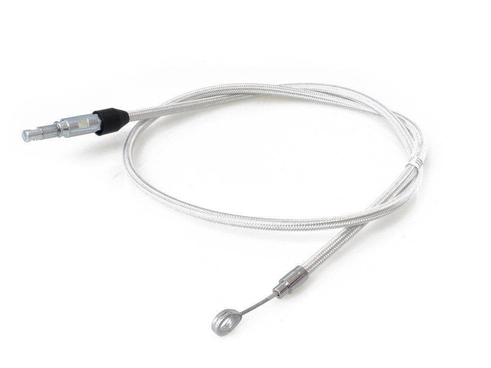 56in. Quick Connect Upper Clutch Cable - Sterling Chromite. Fits Softail 2018-2024 & Most Touring 2021-2024