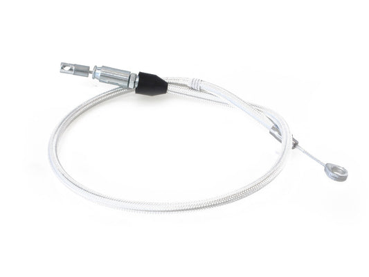 34in. Quick Connect Upper Clutch Cable - Sterling Chromite. Fits Softail 2018-2024