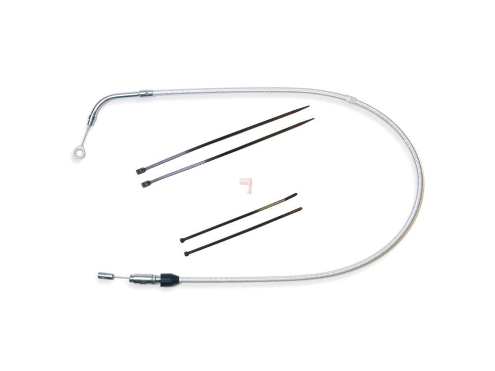 43in. Quick Connect Upper Clutch Cable - Sterling Chromite. Fits Most Touring 2021-2024