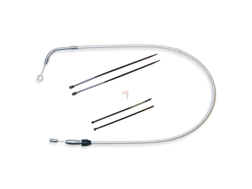 39in. Quick Connect Upper Clutch Cable - Sterling Chromite. Fits Most Touring 2021-2024