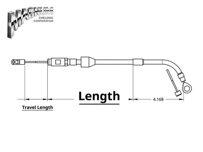 39in. Quick Connect Upper Clutch Cable - Sterling Chromite. Fits Most Touring 2021-2024