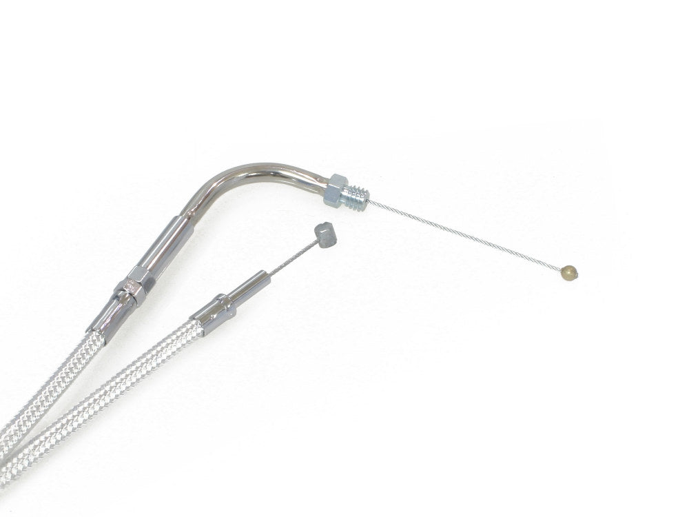 33-1/2in. Throttle Cable - Sterling Chromite. Fits Big Twin 1981-1988.