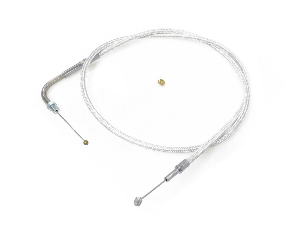42-1/2in. Throttle Cable - Sterling Chromite. Fits Big Twin 1981-1988.