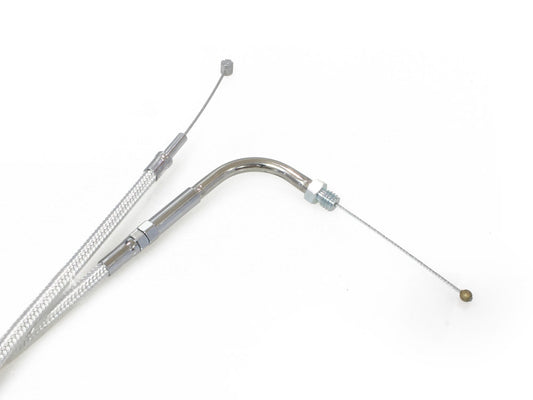 41-1/2in. Throttle Cable - Sterling Chromite. Fits Big Twin 1990-1995.