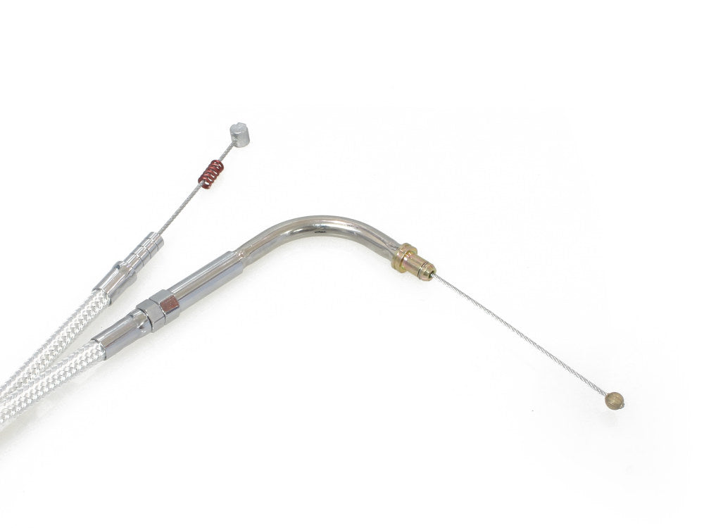 40-3/4in. Idle Cable - Sterling Chromite. Fits Big Twin 1996-2017.