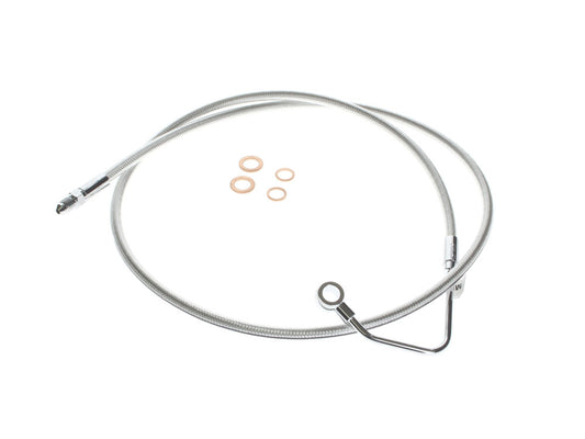 Mid Front Brake Line - Sterling Chromite. Fits Touring 2008-2013 with ABS.